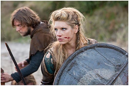 Vikingek Katheryn Winnick, mint Lagertha Harc Orra 8 x 10 Fotó
