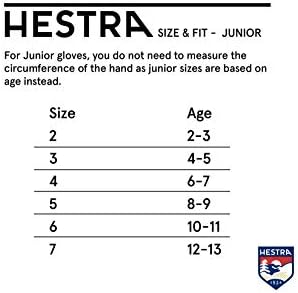 Hestra Junior Kesztyű Érintse meg Pont Fleece Bélés (Ifjúsági 4-13yrs) én érintőképernyő Kompatibilis, 5-Ujj Téli Kesztyű