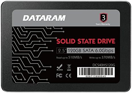 Dataram 120GB 2,5 SSD Meghajtó szilárdtestalapú Meghajtó Kompatibilis az ASUS ROG GL552VW