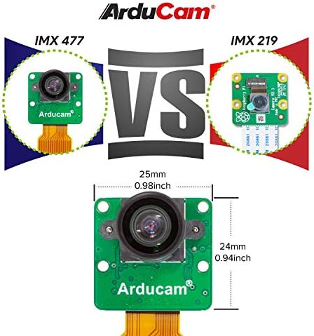 Arducam Mini 12.3 MP HQ Fényképezőgép Kompatibilis Nvidia Jetson Nano pedig Xavier NX, 1/2.3 Inch IMX477 Kamera Modul