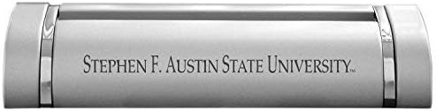 LXG, Inc. Stephen F. Austin Állami Egyetem-Desk Névjegykártya Tartó -Ezüst