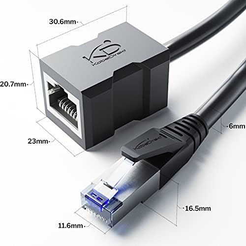 LAN & Ethernet Kábelt, kis Bizonyíték Design – 3ft (MACSKA 7male Női Ethernet Kábel, kiterjed a Hálózati Kábelt a Teljes