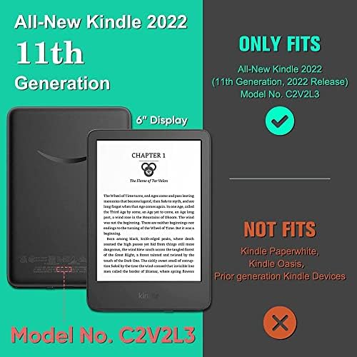 shzrgarts Esetben Fedezi az Új Kindle (2022 Kiadás) - Smart Cover Auto Sleep/Wake Illik Kindle (11 Generációs) - 2022