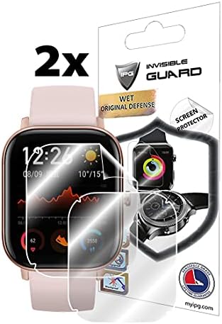 IPG A Amazfit GTS - GTS 2 - GTS 2E Fitness Smartwatch Heart Rate Monitor 1.65 Kijelző képernyővédő fólia ( 2 db ) Láthatatlan