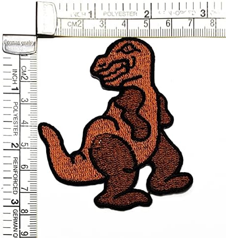 Kleenplus 3Pcs. Barna Színű Dinoszaurusz Aranyos Javítás Rajzfilm Gyerekeknek Gyerekek Matrica Kézműves Foltok DIY Applied