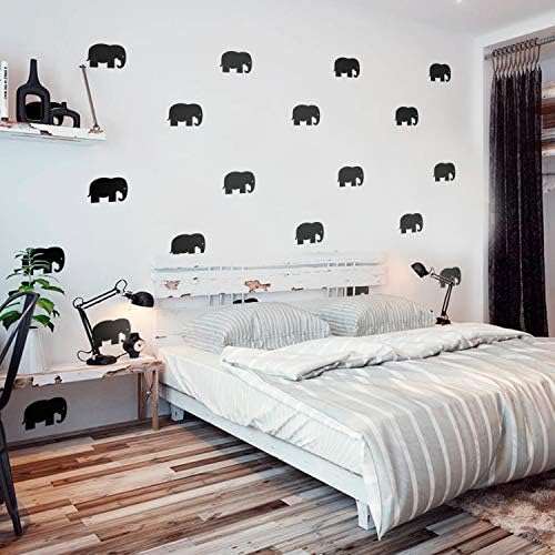 12 Vinil Wall Art Matricák - Elefánt - 4 x 6 Minden - Édes Otthon Hálószoba, Nappali Apartman Óvoda Játszószoba - Minimalista